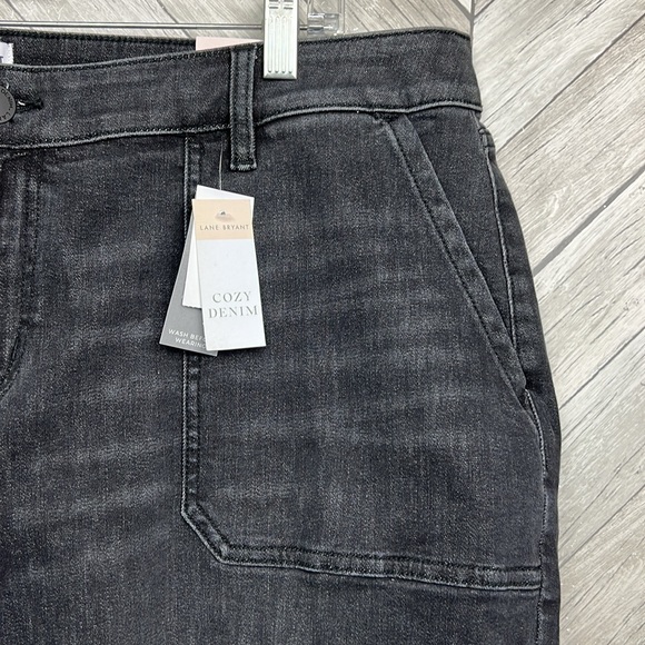 NWT Signature Fit Boyfriend Cozy Jogger Jean - Black Wash Size 20 short - Picture 5 of 16